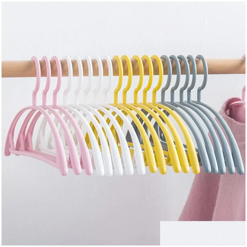 hangers racks antislip wide shoulders no trace nordic color bold adult clothes hanger support plastic