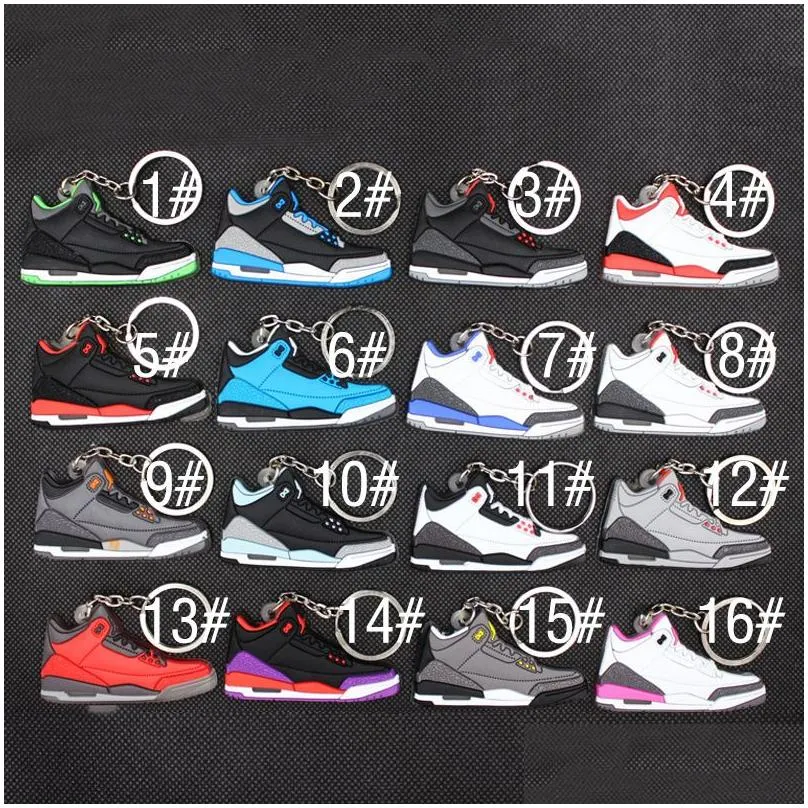 mini silicone sneaker keychains sport shoes keychain basketball shoes kids key ring shoe creative gift