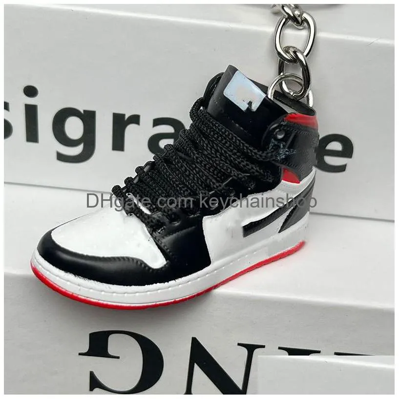 party favor fashion basketball shoes model key chain sneaker lovers souvenir keychain car backpack pendant gift