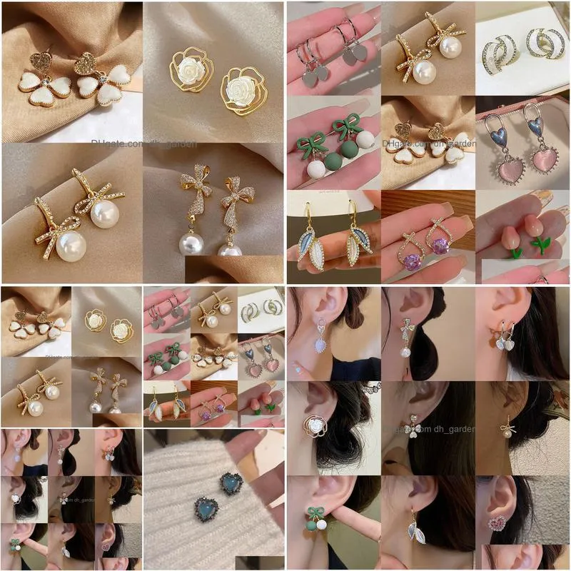 2pcs elegant stud earrings set geometric pearl heart earrings trendy fashion ear accessories for women jewerly 2023 wedding