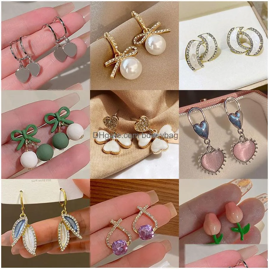 sweet heart stud earrings delicate gold color cute mini ear studs trendy ear nails for women girls wedding jewelry gift