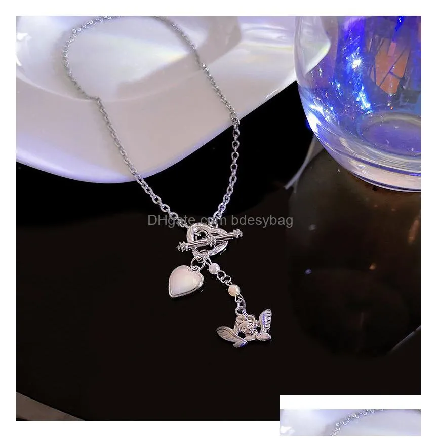 silver endless infinity love heart pendant bow knot pendants necklaces fashion jewelry