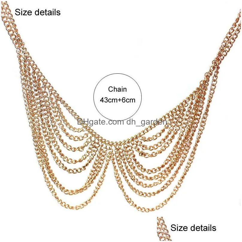 collier femme maxi jewelry statement chain necklace multi layer colorful necklaces pendants for women accessories collares