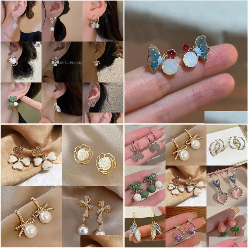 geometric earrings for women bohemian flower butterfly pendants female dangle earrings 2023 aretes de mujer