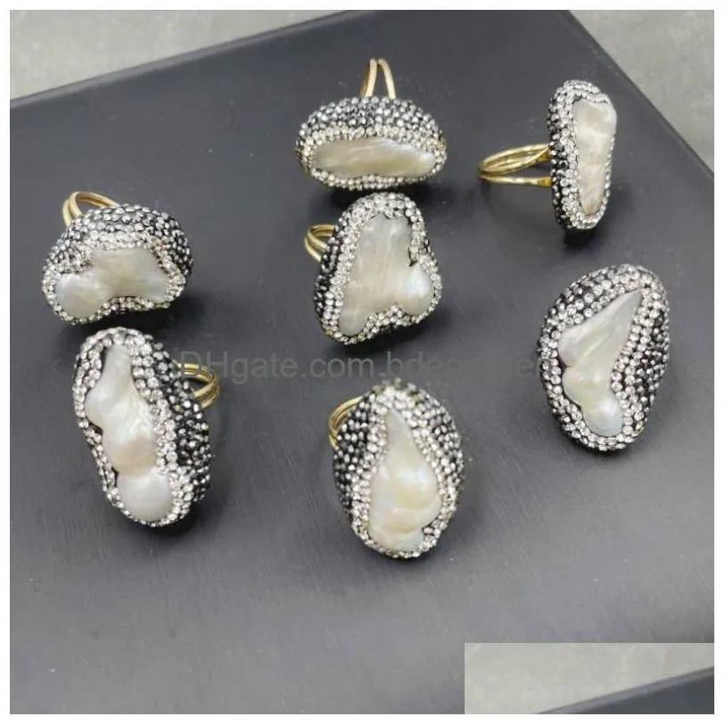 band rings natural baroque profiled freshwater pearl ring is the jewelry gift for fashionable and exquisite womens wedding banquet