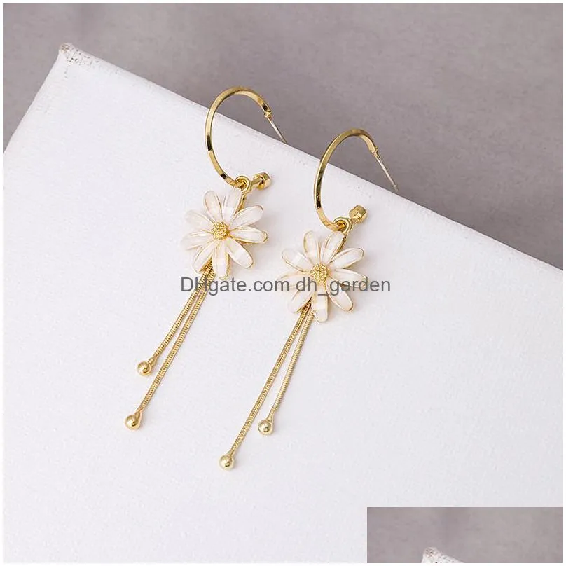 women long tassel dangle earrings korean sweet butterfly rhinestone earring elegant geometric hanging earring jewelry new