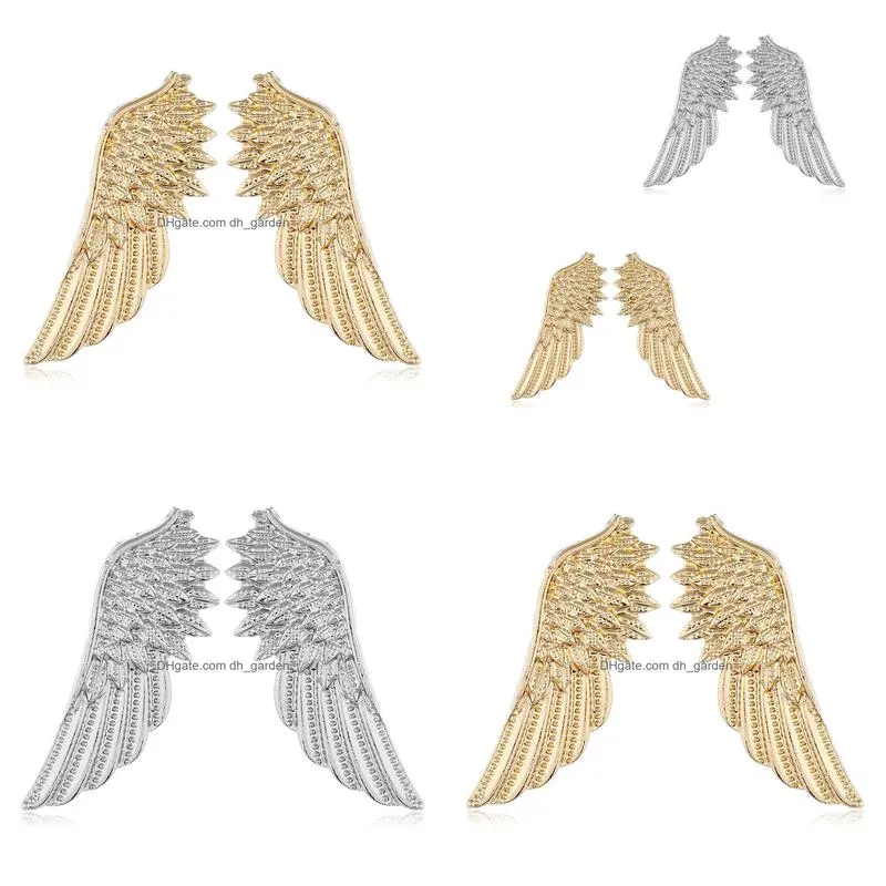 hot retro angel wings brooches mens badge brooch pin snake brooches lapel medal women shirt collar clothing accessories