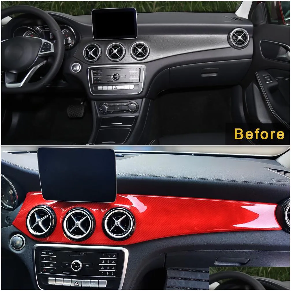 for mercedesbenz glaclass x156 cla c117 car accessories dashboard air vent panel cover trim frame sticker interior decoration238p