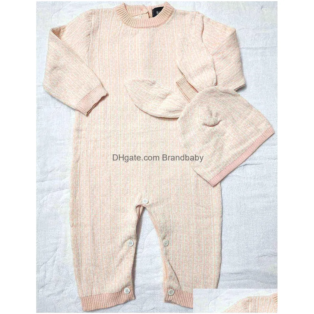 new fashion letter style baby clothes knit sweater cardigan toddler newborn baby boy girls brown pink blanket romper and hat set