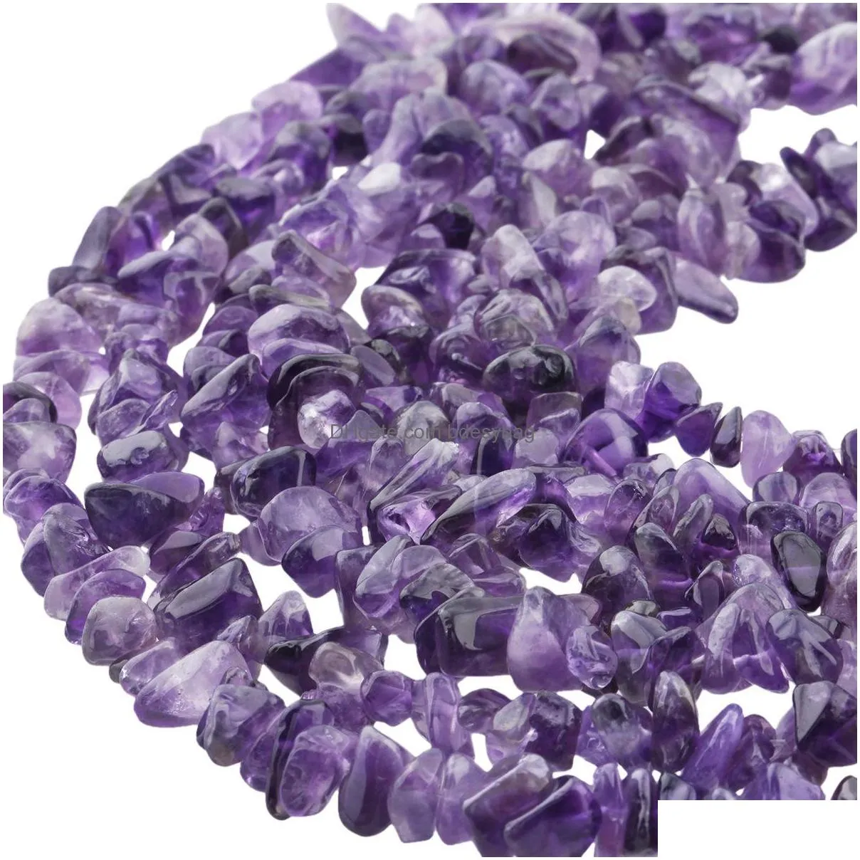 500pcs loose gemstone chip beads for diy making jewelry drilled irregular raw rock stone healing crystal quartz stone