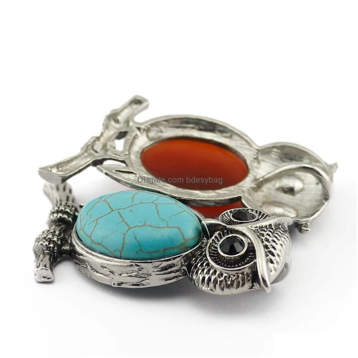 owl necklace healing crystal stones pendant necklaces for women men gemstone jewelry reiki spiritual energy lucky