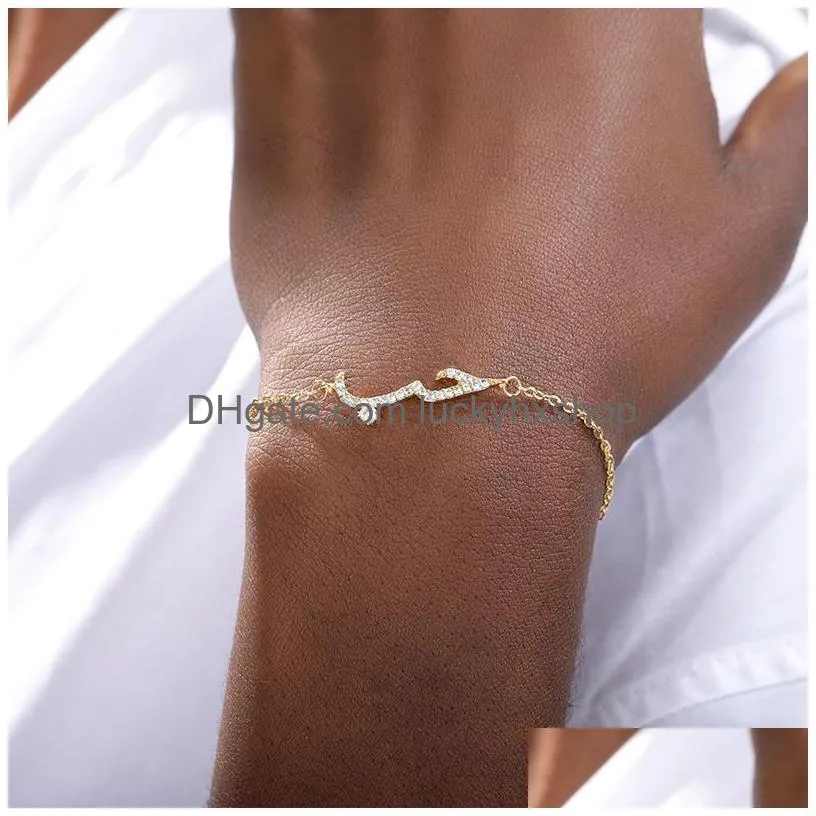 fashion stainless steel gold bracelet for women arabic islam boho jewelry saudi hand chain statement bracelet christmas gift