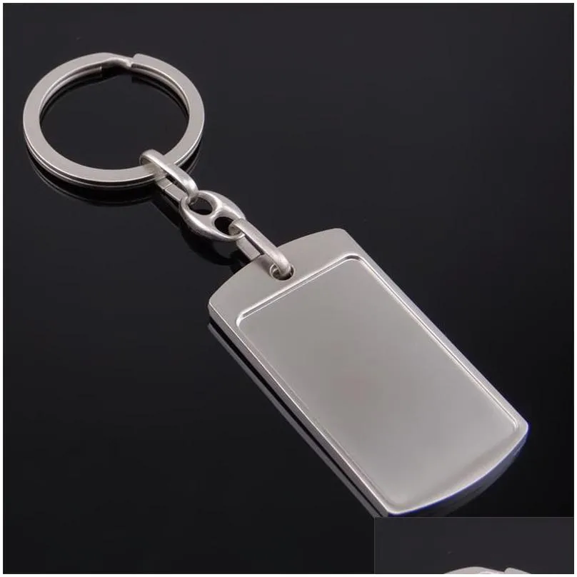 key rings blank diy custom engraved personalized keychain alloy lovers gift keyring creative lovely new alloy chain wholesale jewelry 100