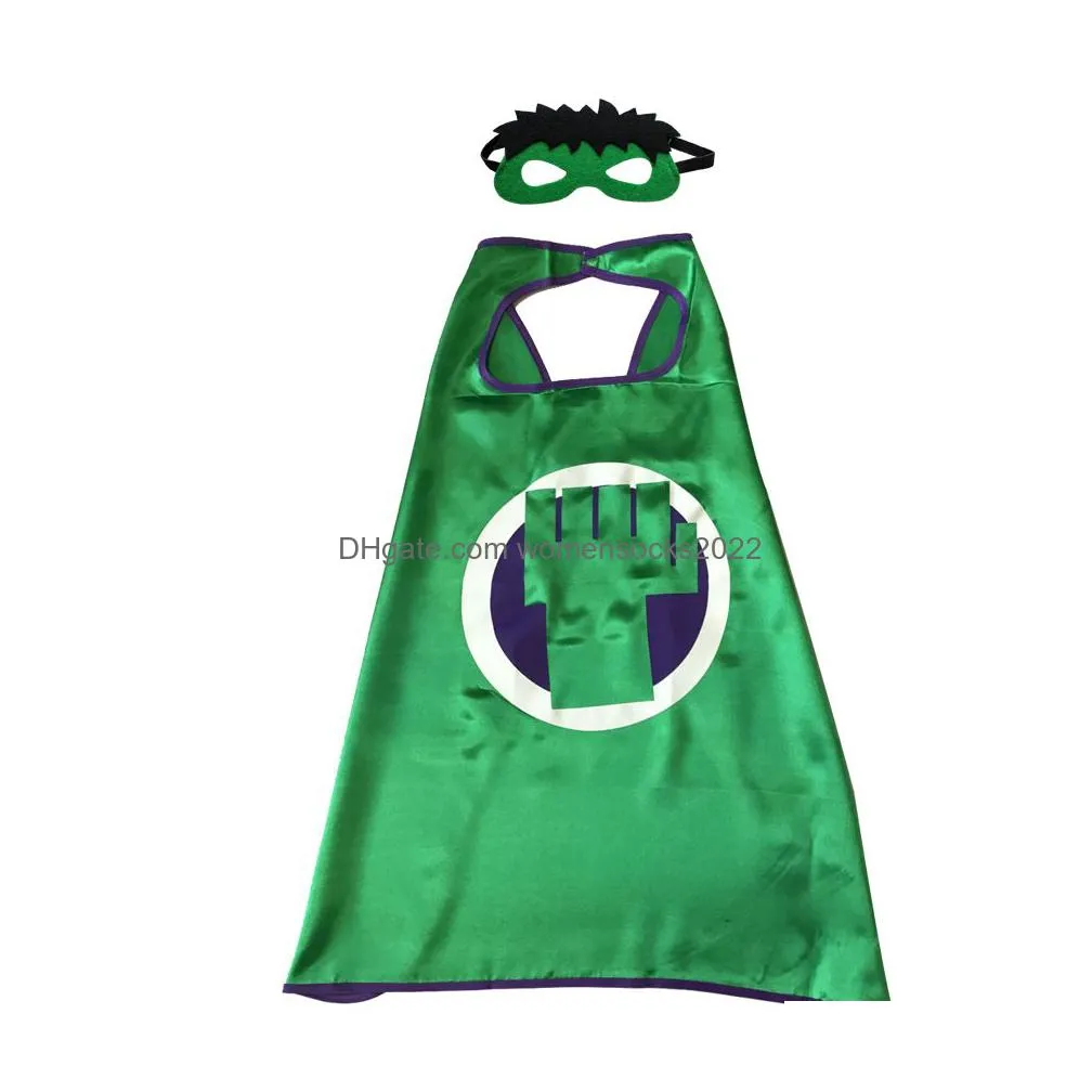 15 designs onelayer halloween christmas superhero cape costumes for kids children movie cartoon cosplay birthday party cape dress up