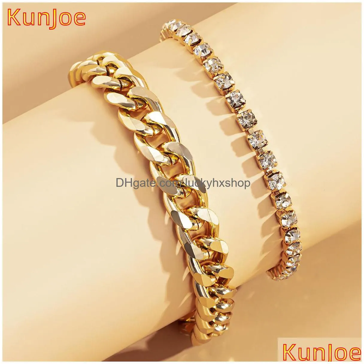 beach crystal anklet for women gold silver color cuban chain boho ankle bracelet on leg foot bracelets bohemian jewelry