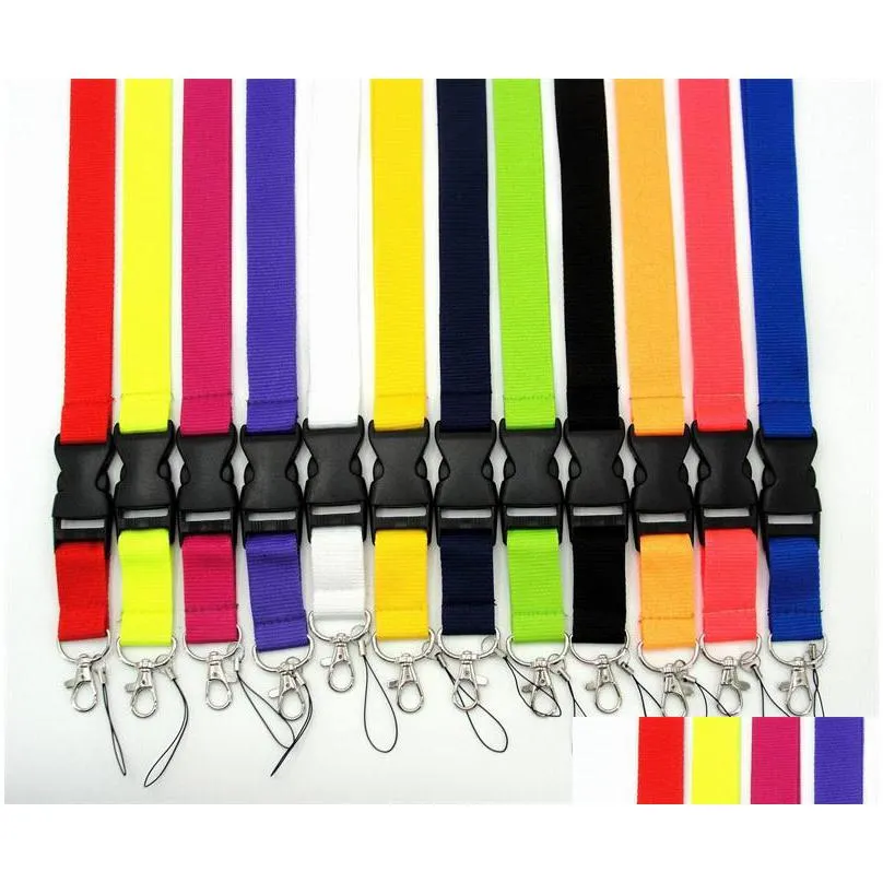 wholesale 150pcs lanyards key rings detachable id badge holder assorted colors brand 955 b3