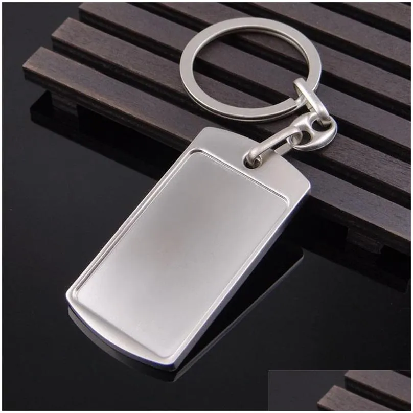 key rings blank diy custom engraved personalized keychain alloy lovers gift keyring creative lovely new alloy chain wholesale jewelry 100