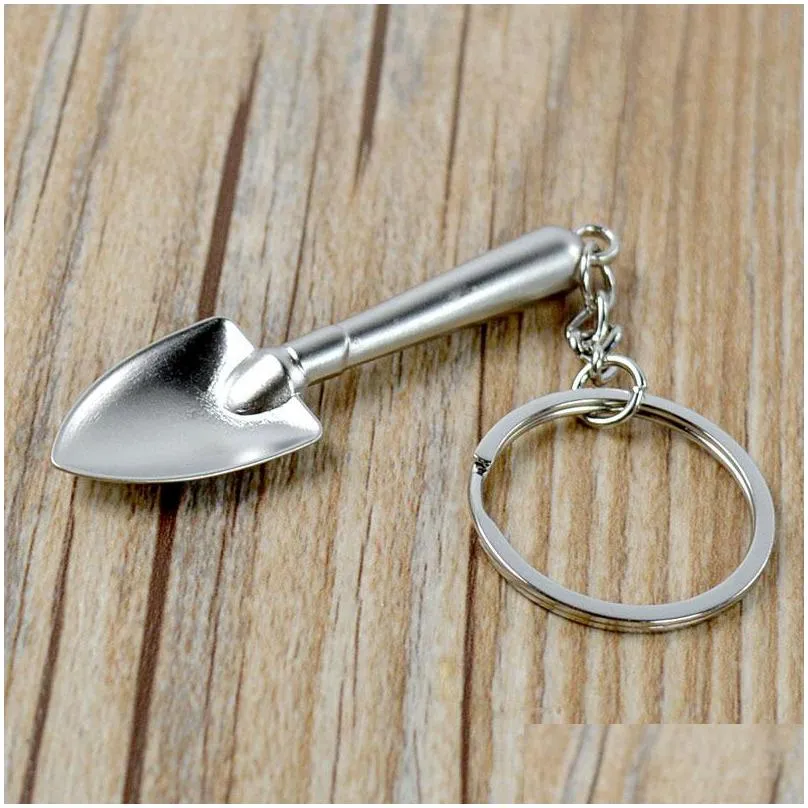 mini metal key buckle shovel shaped kirsite keys ring originality multi function ornament new arrival 1 7ae j2