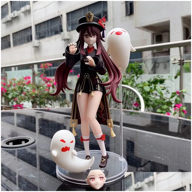 genshin impact klee ver girl figure mondstadt magnificent and spark pvc action model toys collection dolls gifts 220426