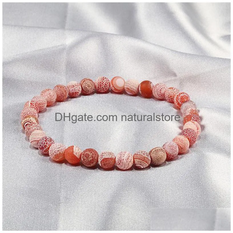 weathered stone bracelets for women men elastic classic 6mm natural beads chakra bracelet charm prayer jewelry bileklik pulseras
