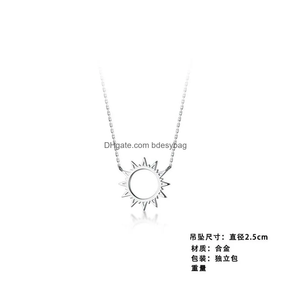 necklace blessing gift card small dainty gold sun god light with rope pendant chain classy costume choker jewelry