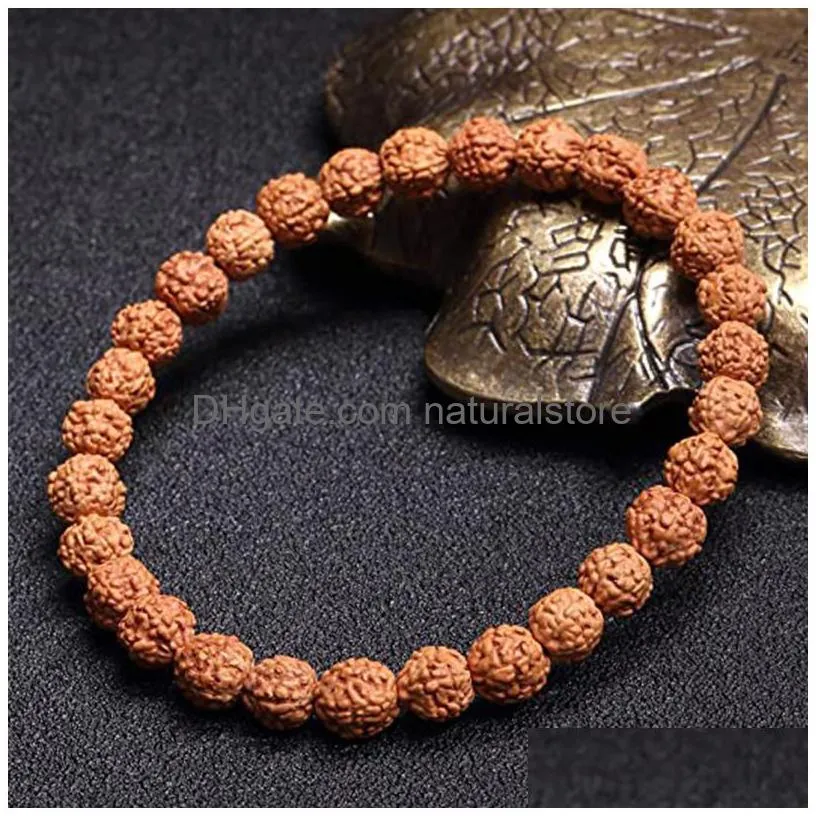 nature vajra bodhi rudraksha bracelets men meditation mala bead bracelets for women jewelry prayer tibetan buddhism bracelet