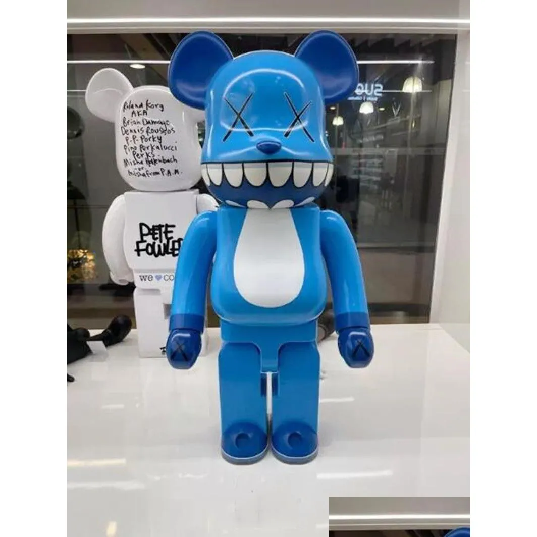 newest games 400% 28cm the bearbrick chomper companion pvc fashion bear figures toy for collectors bearbrick art work model decoration