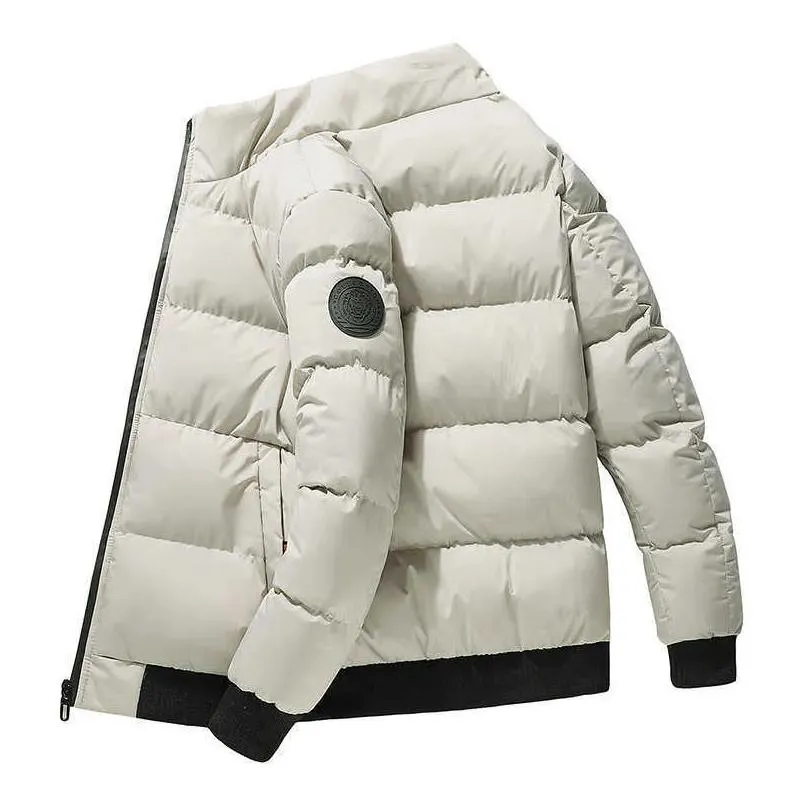 mens winter cotton padded jacket 2021 new korean cotton padded jacket dad trend tide brand thickened warm man
