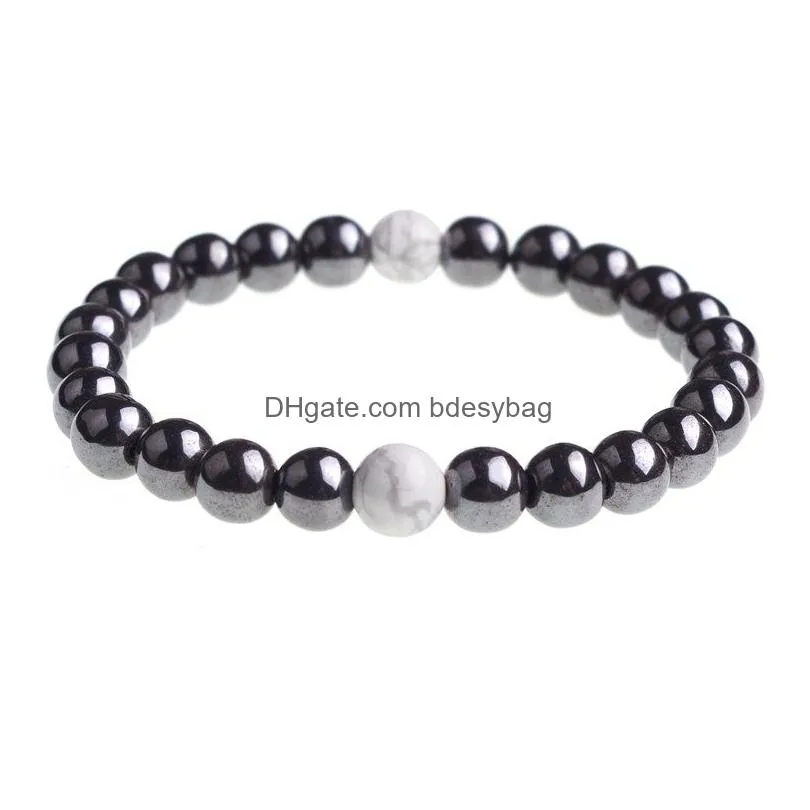 agate bracelet tibetan buddhism meditation mens elastic bracelet mature temperament jewelry