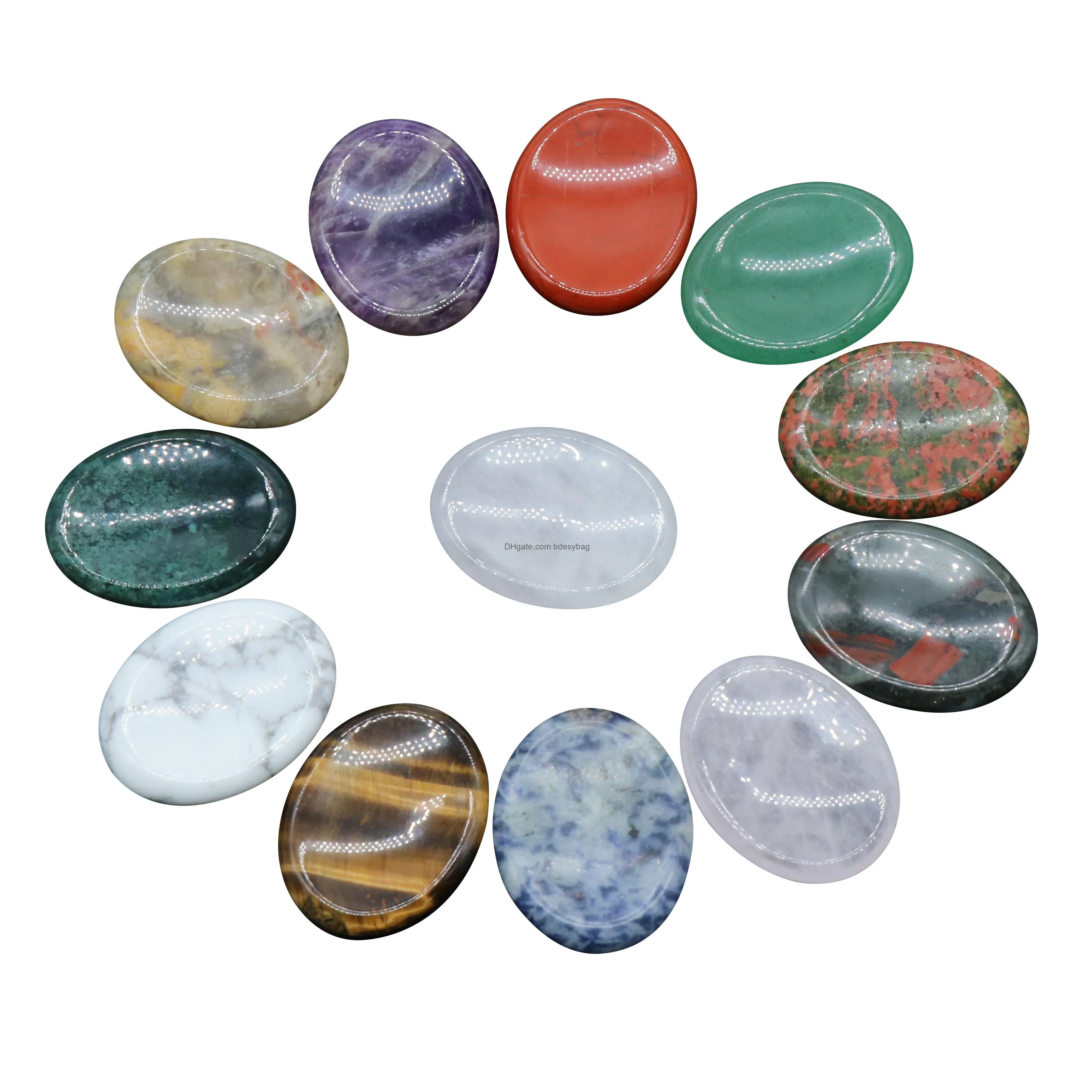 natural crystal rhodochorite gemstone worry stone colorful massage healing energy worry stones for thump