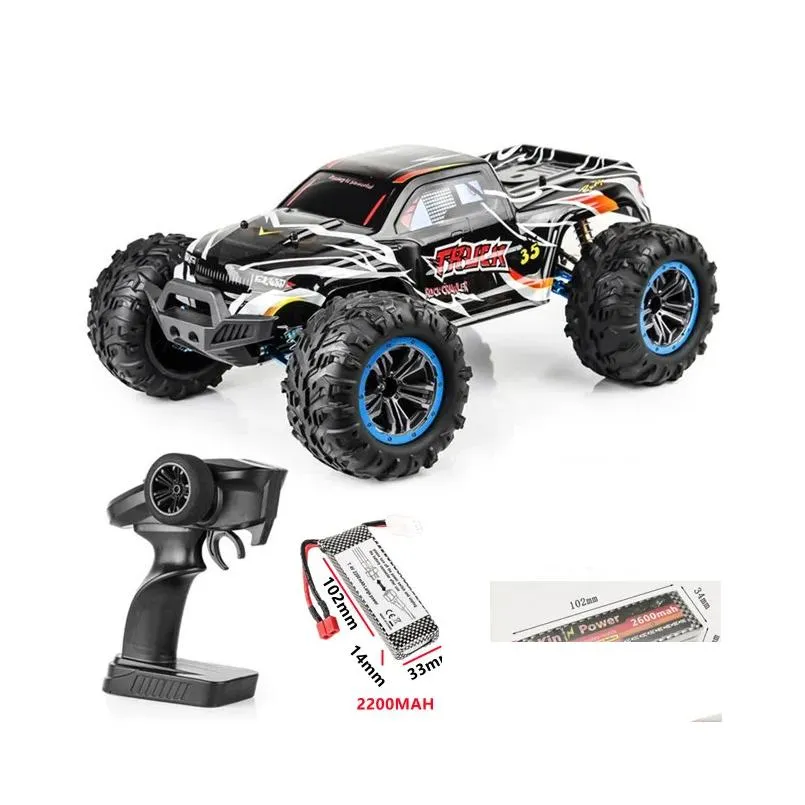 80km/h 4wd brushless motor remote control buggy 200m metal hydraulic shock absorber allterrain offroad rc racing car model toy