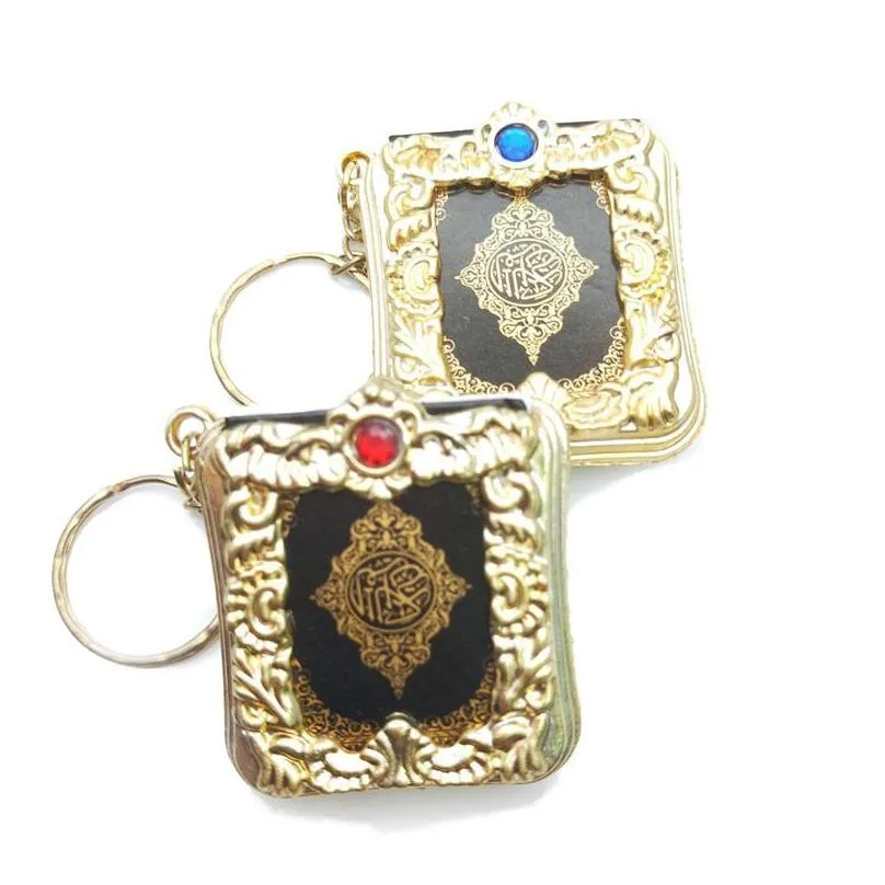 new muslim keychain resin islamic mini ark quran book real paper can read pendant key ring key chain religious jewelry 203 q2