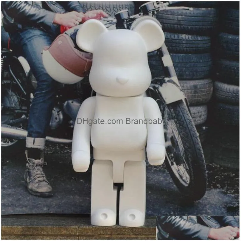 newest 1000% 70cm bearbrick evade glue black. white and red bear figures toy for collectors berbrick art work model decorations kids