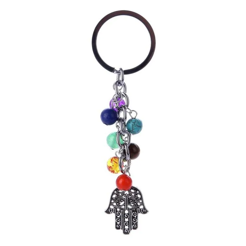 colorful key buckle chakras yoga owl love heart shaped keychains energy tree of life fashion keys ring accessories 2 99cm k2