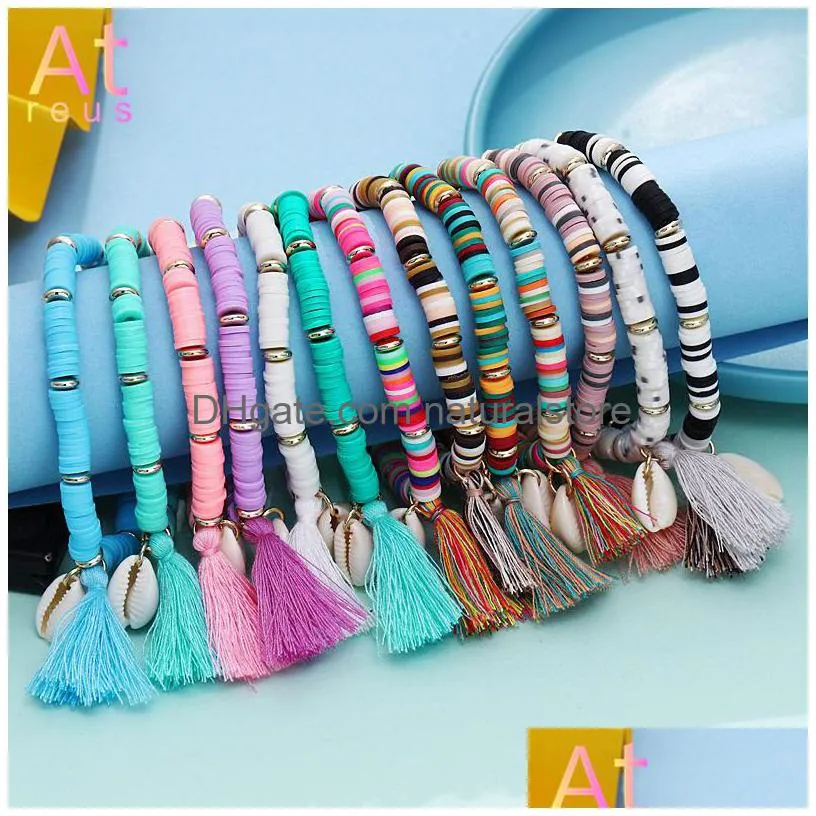 multicolor tassel anklet bohemian jewelry for women acrylic beaded elastic chain ankle chain leg foot chain