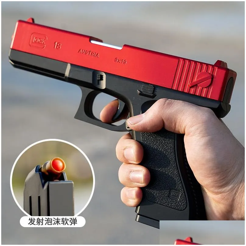 m1911 eva soft bullet foam darts blaster toy gun pistol manual shooting pink launcher with silencer for children kids boys birthday