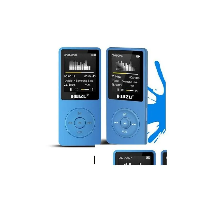 original english version ultrathin mp3 player with 8gb storage and 1.8 inch screen can play 80h original ruizu x02