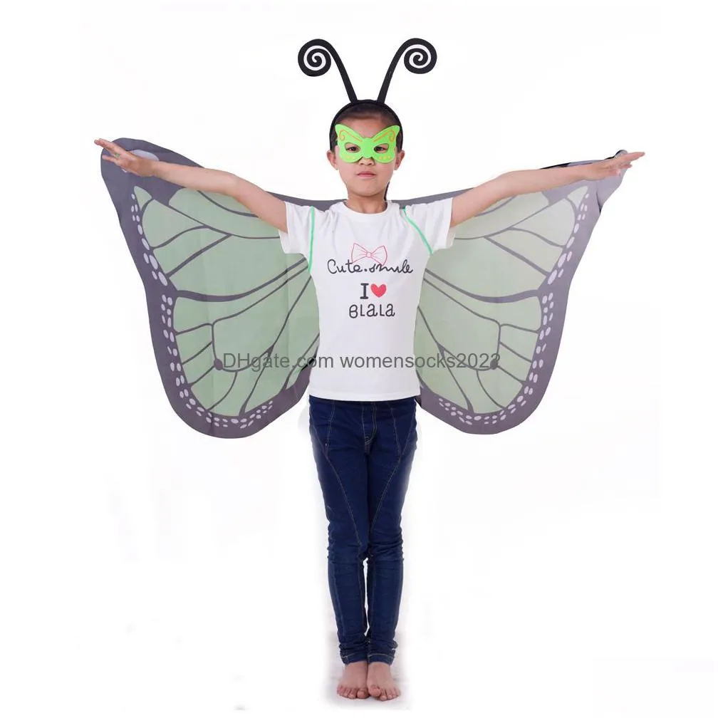 2017 dreamy dressups fanciful fabric wings green monarch butterfly party