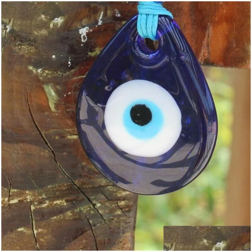 hot 10pcs/lot vintage silver turkish teardrop blue glass evil eye charm keychain gifts fit key chains accessories jewelry a29 1161 q2