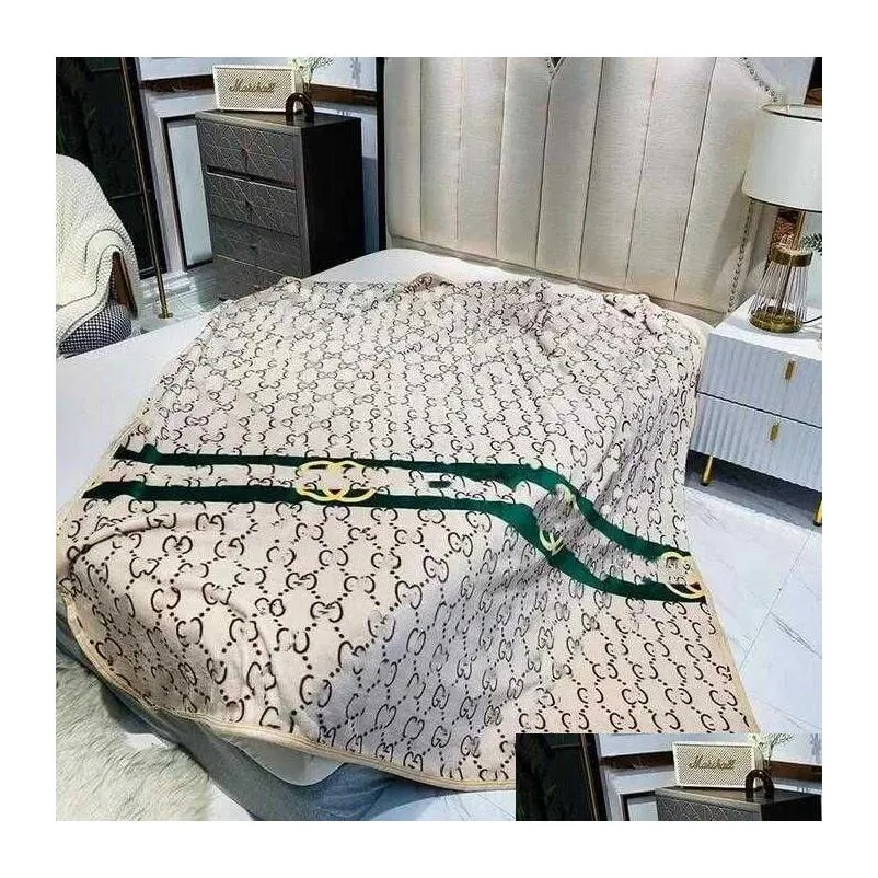 blankets modern blankets high quality rug fashion adult baby brand luxury designer casual letter pattern blanket flannel throw blanket