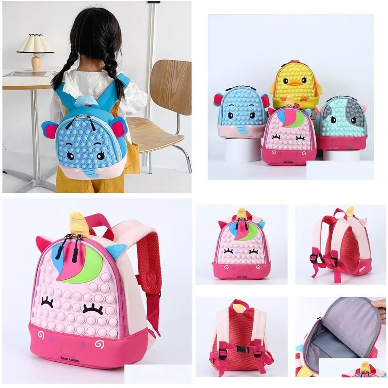 cartoon 3d creative children school bags girls boys kids school backpack lightweight waterproof primary kindergarten schoolbags