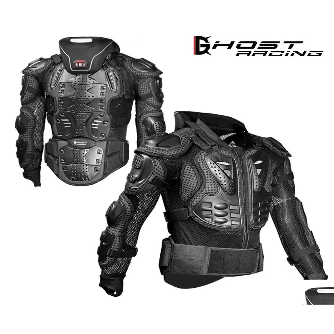 ghost racing offroad motorcycle armor coat racing riding elbow protector and protective neck hj041184453