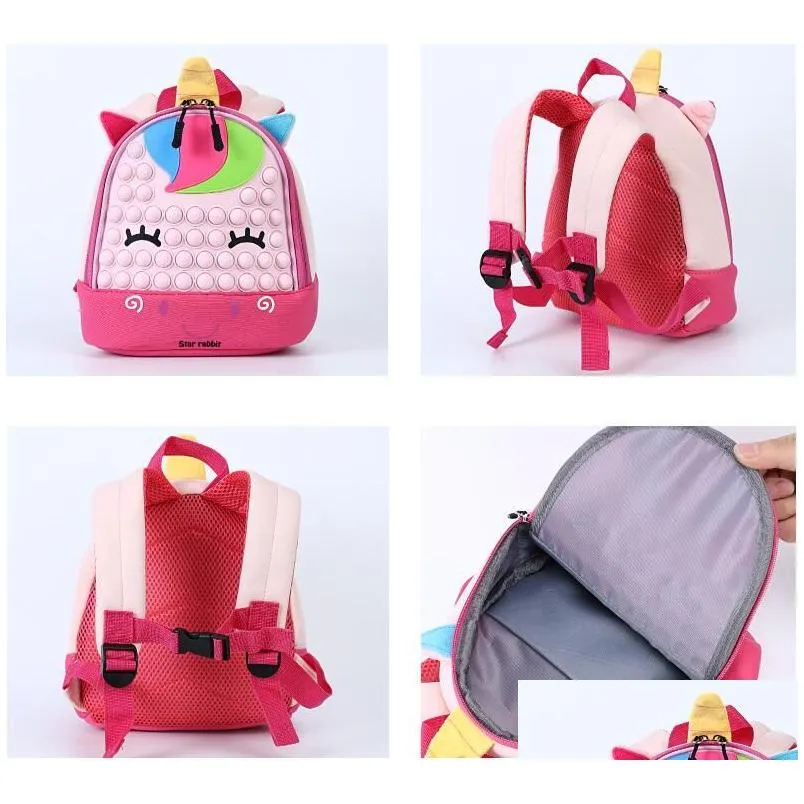 cartoon 3d creative children school bags girls boys kids school backpack lightweight waterproof primary kindergarten schoolbags