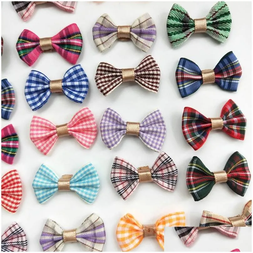 100pcslot 14inch baby girls ribbon hair bow clips barrettes for girl teens kids babies toddlers hair accessories5186341