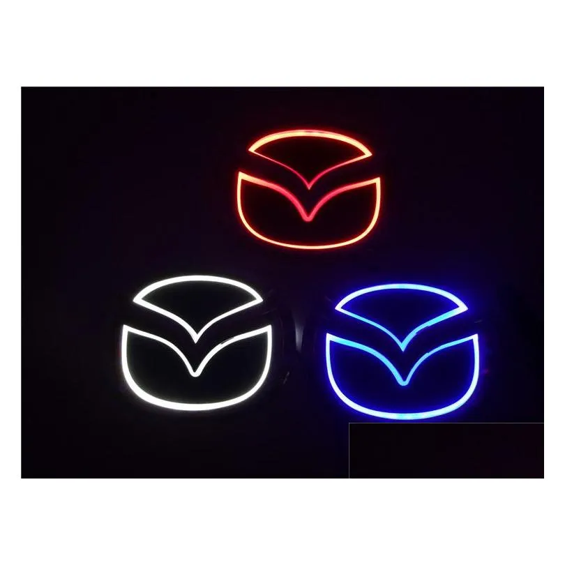 Modified LED Mazda Sticker For Mazda 2 3 6 8 Cx7 5D Standard Badge