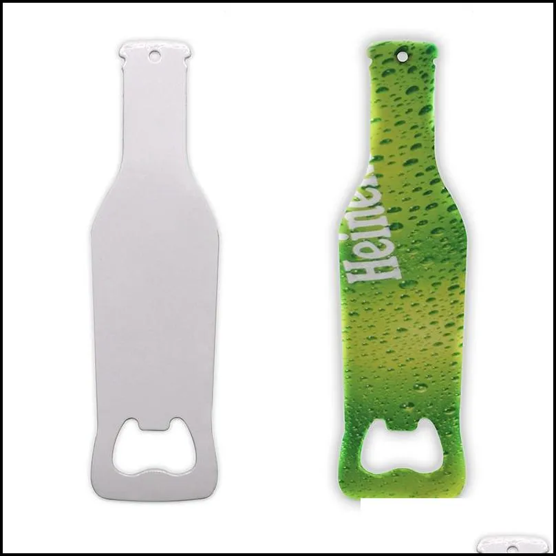 sublimation blank opener metal flat beer bottle openers for wedding party