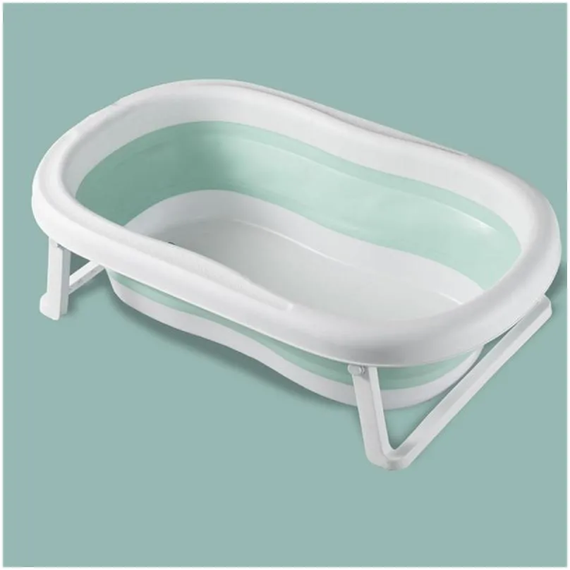 bathing tubs seats easy folding baby bath tub portable shower ecofriendly born bathtub with nonslip cushion adjustable kids4704552