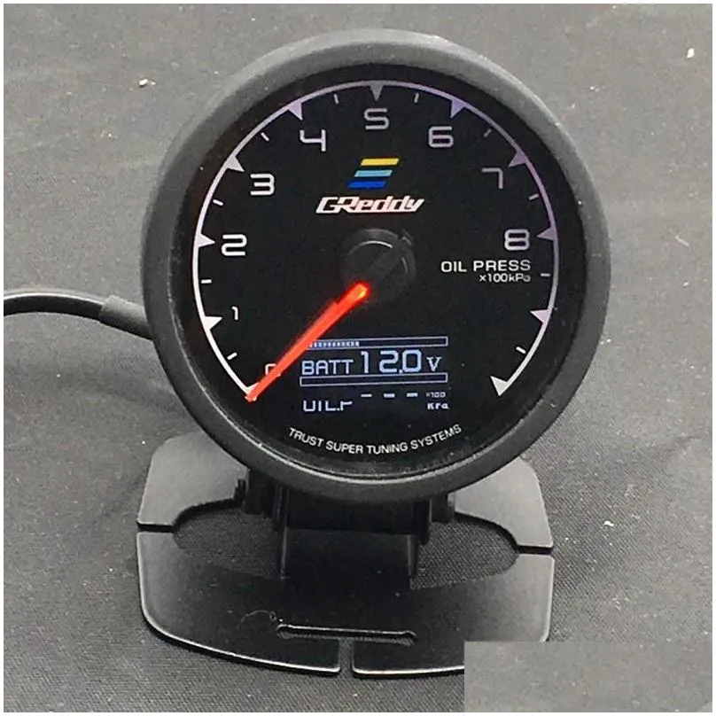 62mm 25 inch 7 color in 1 racing greddy multi da lcd digital display turbo boost gauge auto gauge sensor3003811