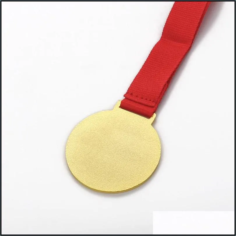 sublimation medals favor blank diy zinc alloy award medal with ribbon sports meeting games prizes