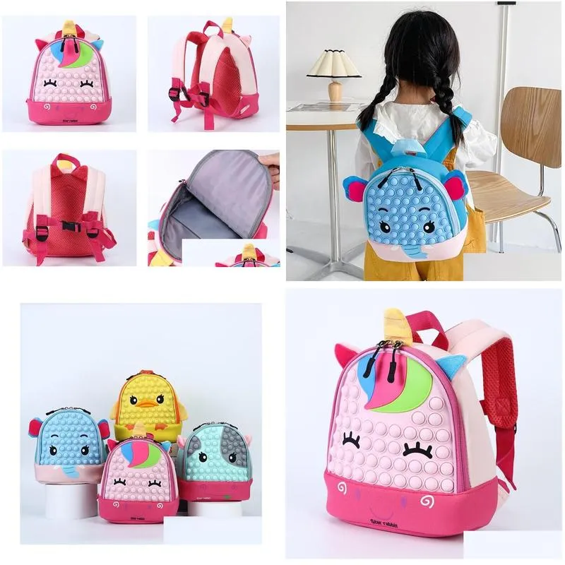 cartoon 3d creative children school bags girls boys kids school backpack lightweight waterproof primary kindergarten schoolbags